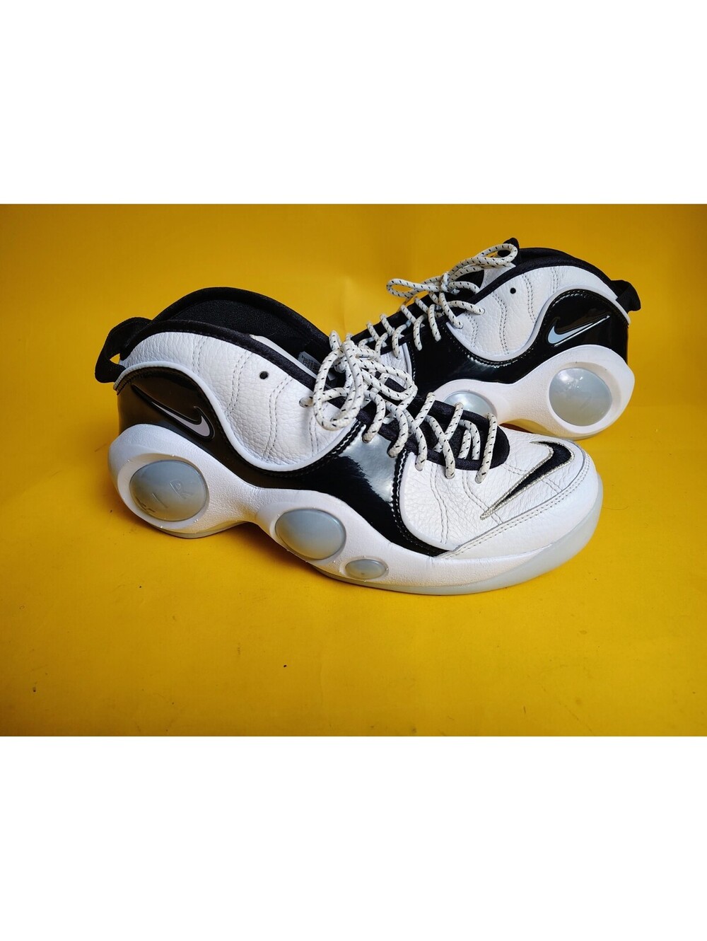 Nike Air Zoom Flight 95 Football Grey Black Patent DV0820-100 Men's Size 9 Used